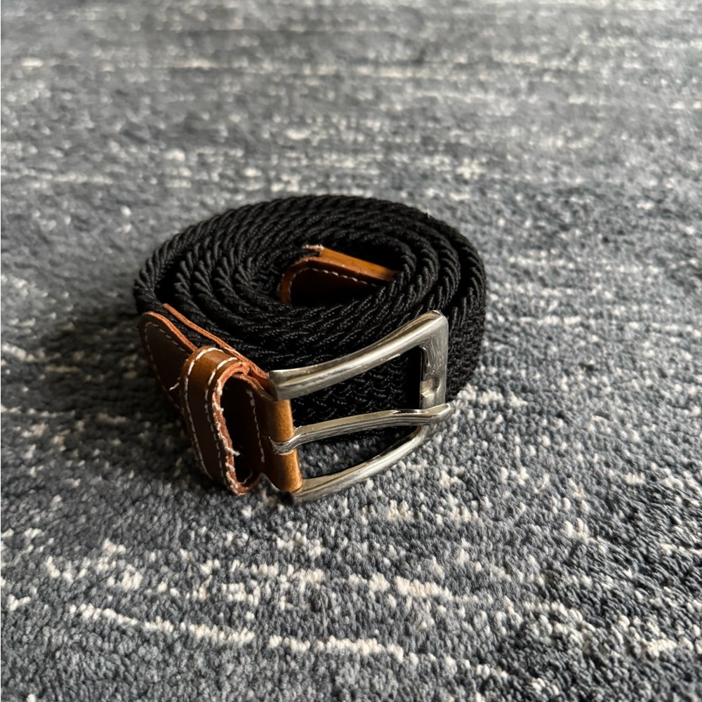 35” USG Black Braided Stretch Belt